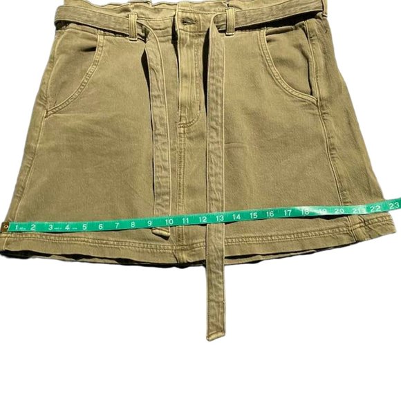 American Eagle Denim Skirt ~ NWT ~ Stretch - Olive Green - size 14 - Picture 9 of 14